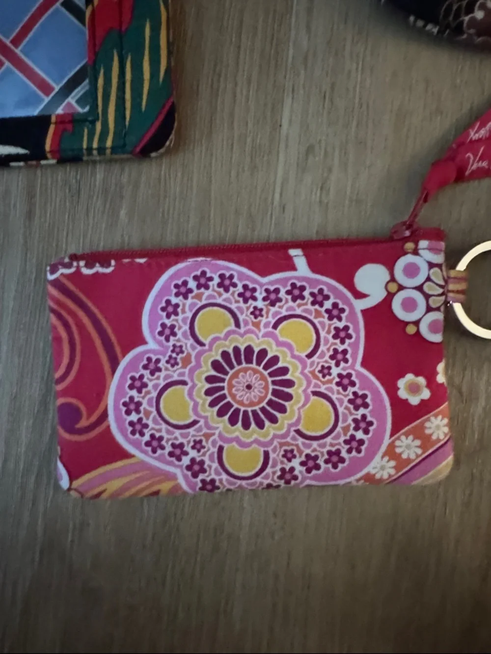 Vera Bradley Quilted Card Case Trio - Black, Brown, Pink - Picture 5 of 8